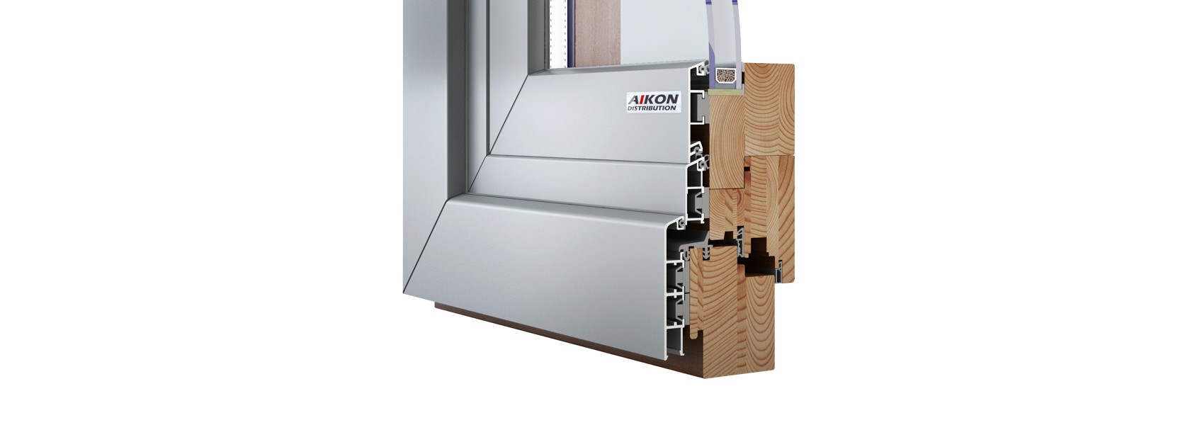Wooden windows and doors with aluminum lap