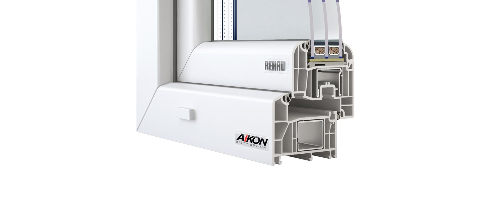 Double glazing windows from Rehau
