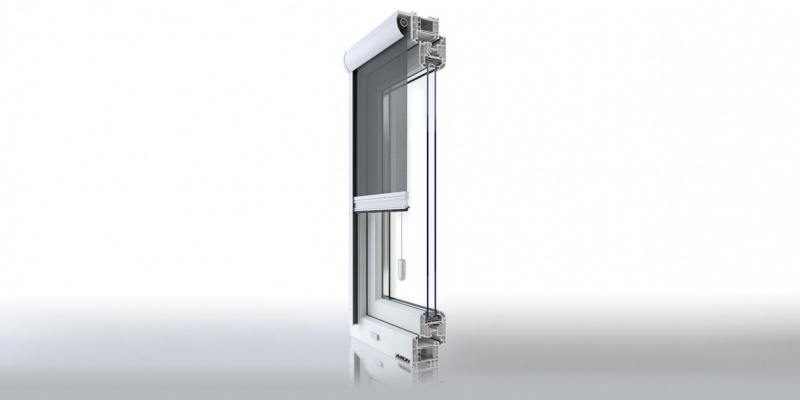 Vertical roll-up insect screen